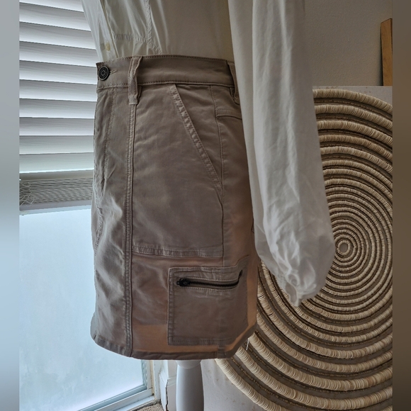 JOIE cotton-twill tan Skirt Size29 - Picture 6 of 9